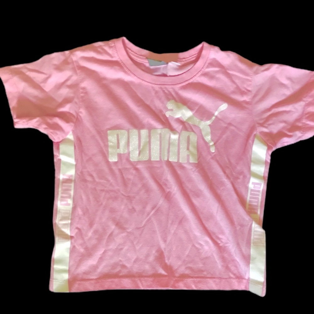 Puma pink crop top S